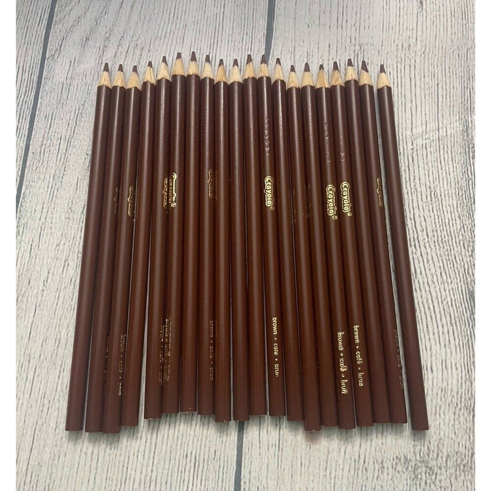 NEW! Twenty Brown Crayola Colored Pencils